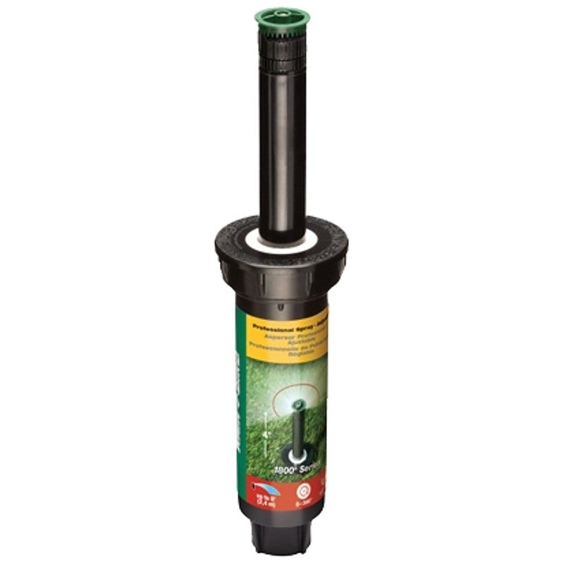 Rain Bird 1800 Series 1804AP8 Pop-Up Spray Head, 1/2 in Connection, FNPT, 6 in H Pop-Up, 8 ft, Spray Nozzle