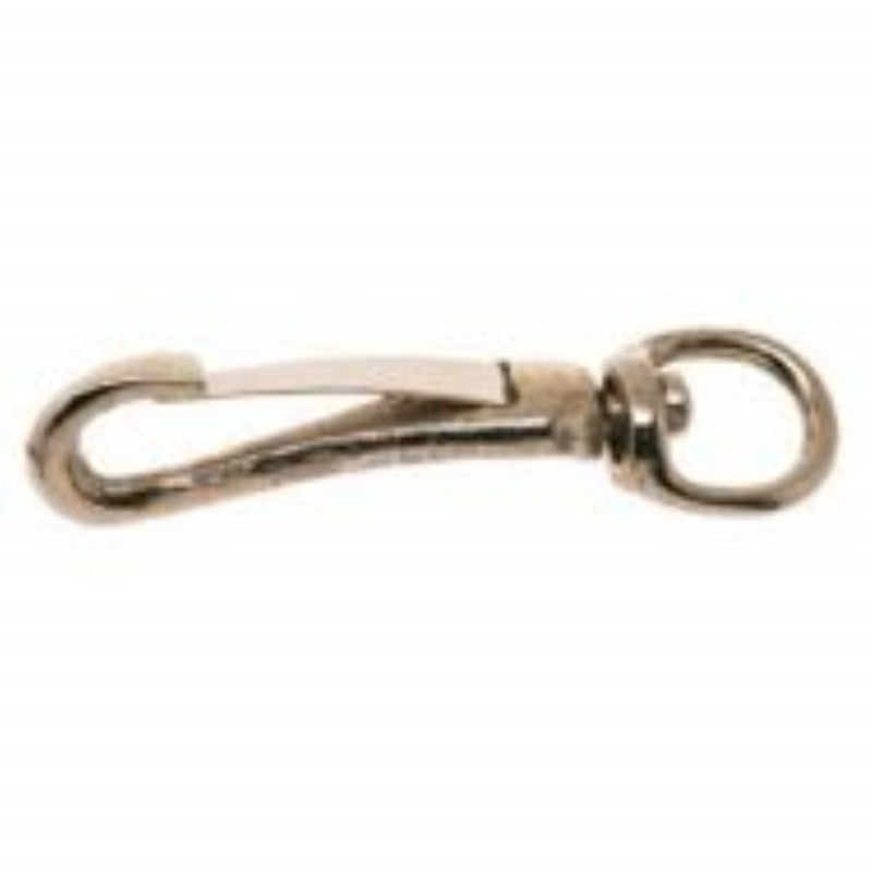 Campbell T7601912 Swiveling Spring Snap, 3/8 in, 20 lb Working Load, Malleable Iron, Nickel (Pack of 10)
