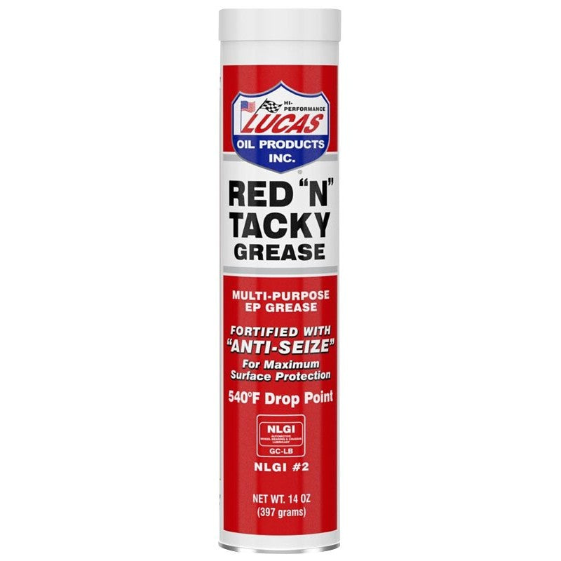 Lucas Oil 10005-30 Grease, 14 oz Cartridge, Red