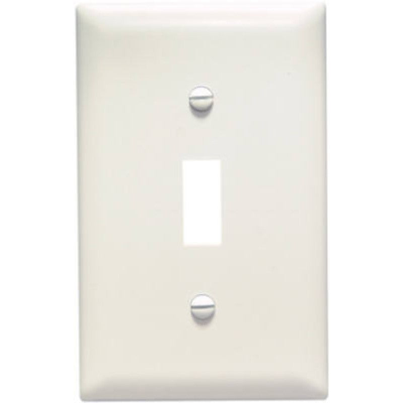 Legrand TradeMaster TP TP1LACP10 Switch Wallplate, 4.68 in L, 2.93 in W, 1 -Gang, Nylon, Light Almond
