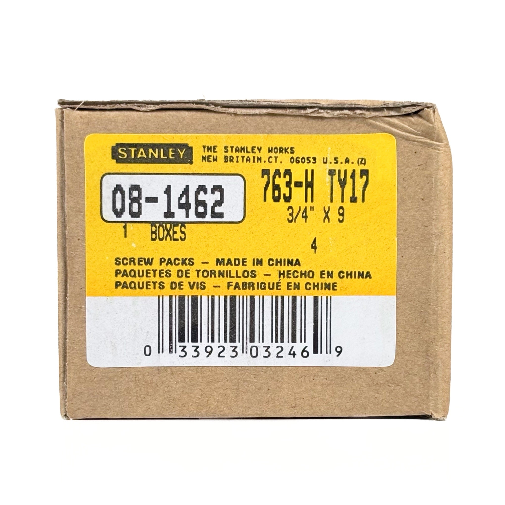 Door Hinge Screws Flat Head Phillips #9 By 3/4 Inch Satin Brass 600 Pack (POS)