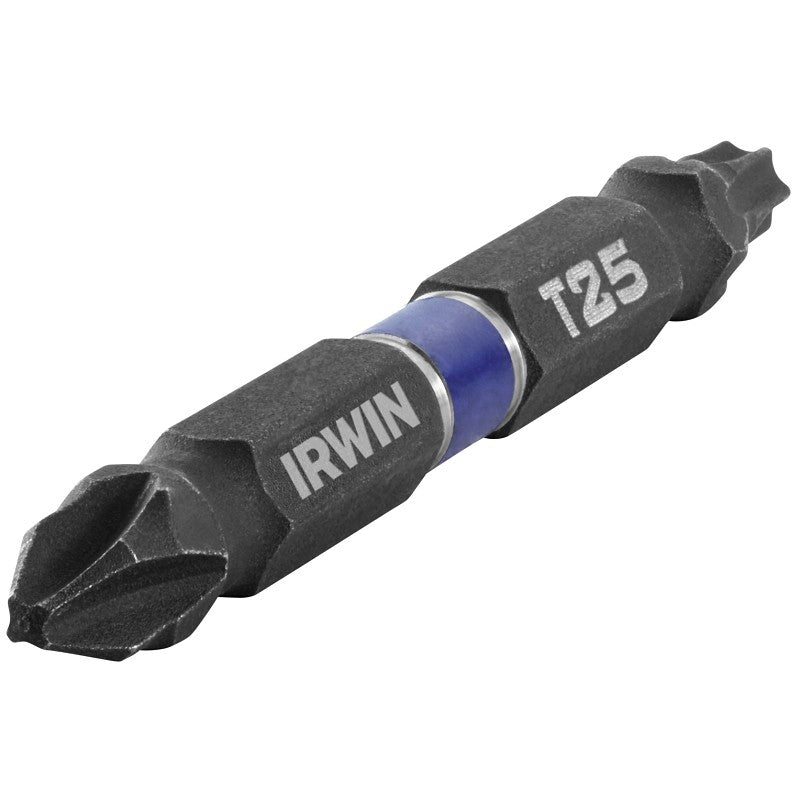Irwin IWAF32DEP2T252 Power Bit, #2, T25 Drive, Phillips, Torx Drive, 1/4 in Shank, Hex Shank, 2 in L, Steel