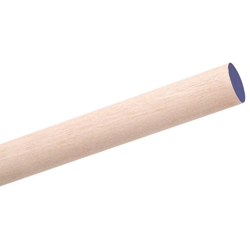Waddell 6414UB Dowel Rod, 7/8 in Dia, 48 in L, Aspen Wood (Pack of 6)