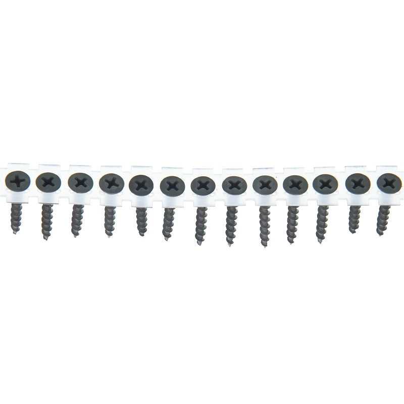 Senco 06A Series 06A125P Screw, Gray, #6 Thread, 1-1/4 in L, Bugle Head, #2 Drive, Steel, Phosphate, 1000/PK