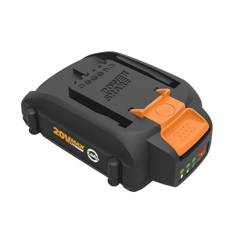 Worx WA3575 Lithium Battery, 20 V Battery, 2 Ah, 5 hr Charging