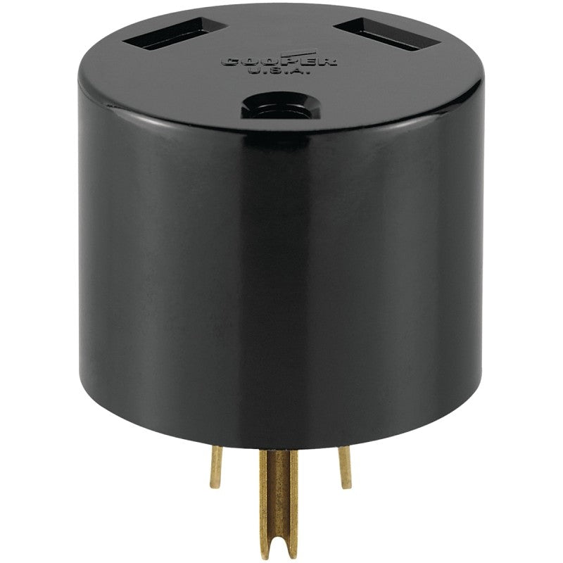 Eaton Cooper Wiring 1264-BOX Power Adapter, 30 A, 125 V, Plug, Receptacle
