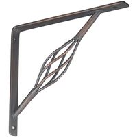 Rustic Shelf Bracket 7 By 8 Inch Antique Bronze