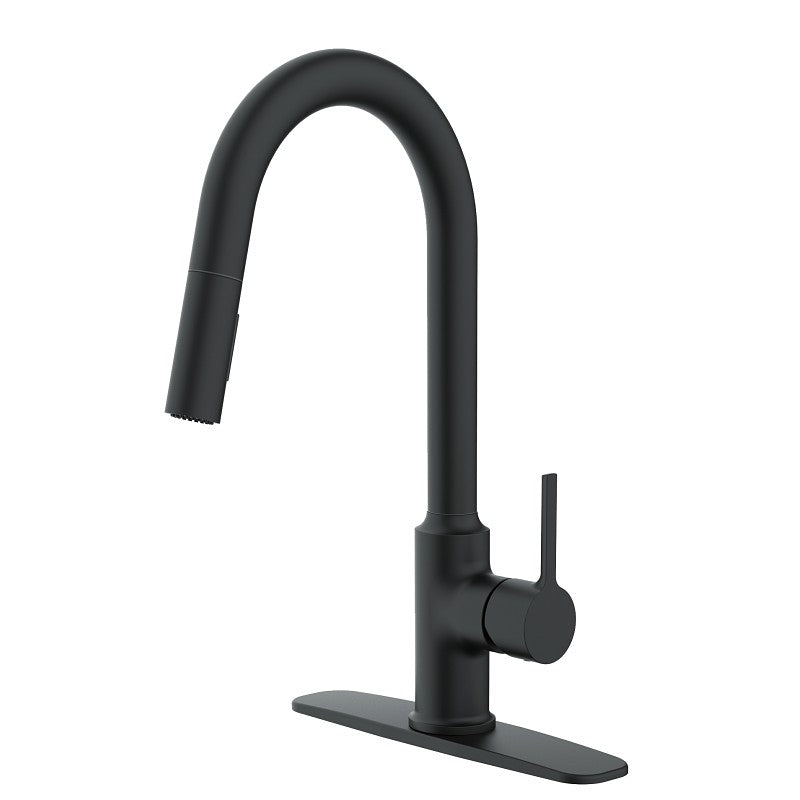 Boston Harbor FP4AF272BL Contemporary Pull-Down Kitchen Faucet, 1.8 gpm, 1-Handle, 1 or 3-Faucet Hole