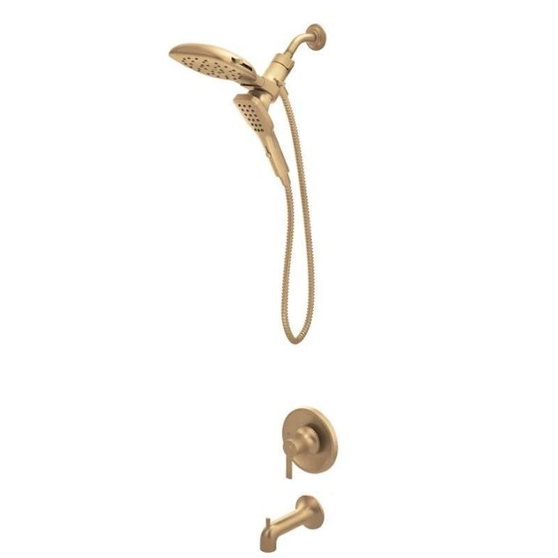 Moen Zyla 82140 Series 82140BZG Tub/Shower Faucet, Standard with Handshower Showerhead, 1.75 gpm Showerhead, 1-Handle