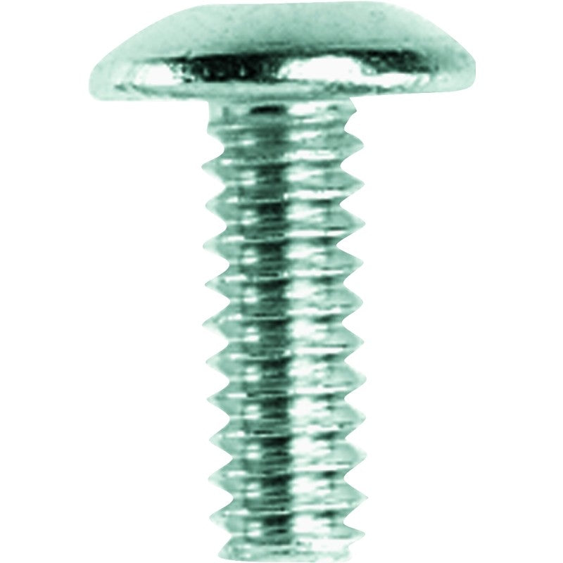 Danco 35646B Series Faucet Handle Screw, #10-24 Thread, Truss Head, #45, 1/2 in L, Brass, Chrome Plated (Pack of 5)