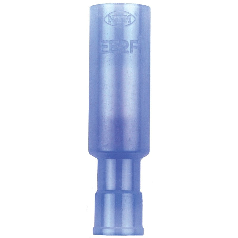 Jandorf 60848 Bullet Terminal, 600 V, 16 to 14 AWG Wire, Nylon Insulation, Copper Contact, Tin, Blue, 5/PK