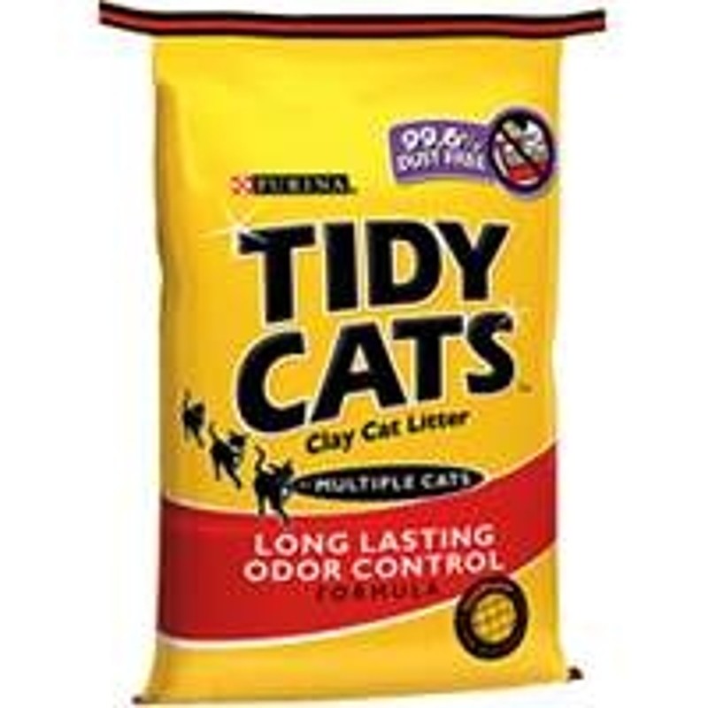 Tidy Cats 7023010711 Cat Litter, 10 lb Capacity, Gray/Tan, Granular Bag (Pack of 4)