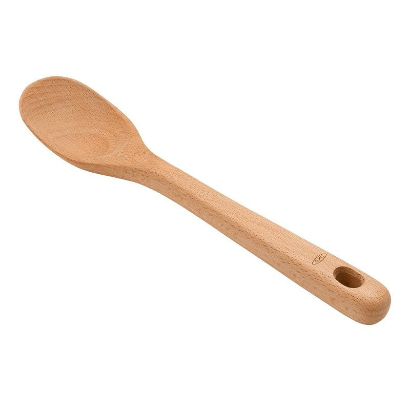 Good Grips 1058024 Non-Stick Large Spoon, 12.4 in OAL, Beechwood, Natural Oil