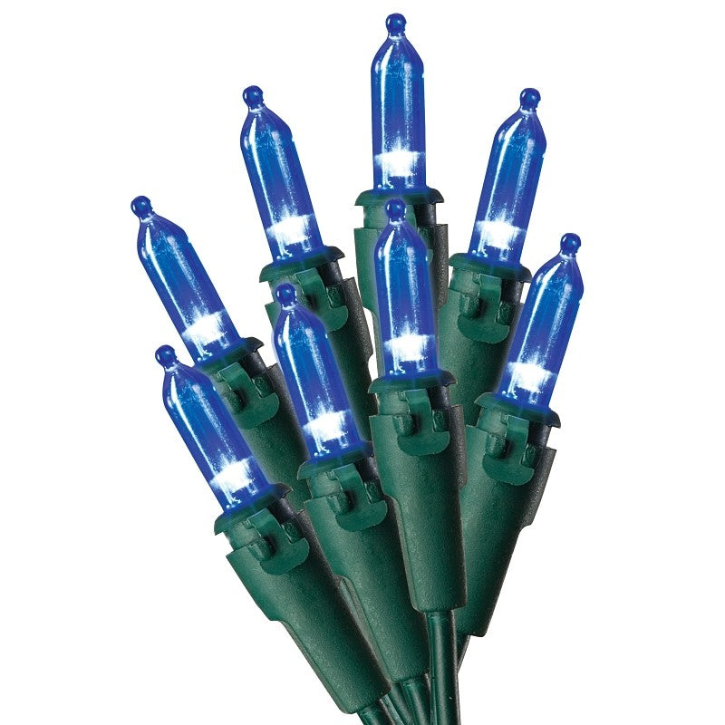 Sylvania V4084433 Light Set, Christmas, 120 V, 9.6 W, LED Lamp, Blue Lamp, 25,000 hr Average Life