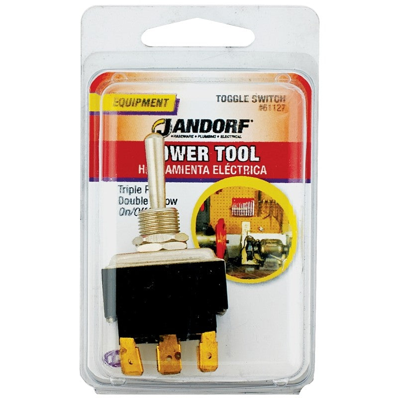 Jandorf 61127 Switch, 15/24 A, 125/277 V, TPDT, Tab Terminal