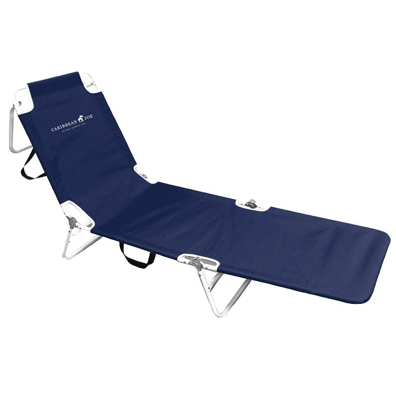 Caribbean Joe CJ-7760 Beach Lounge Chair, 22 in W, 71.65 in D, 10-1/4 in H, Polyester Seat (Pack of 4)