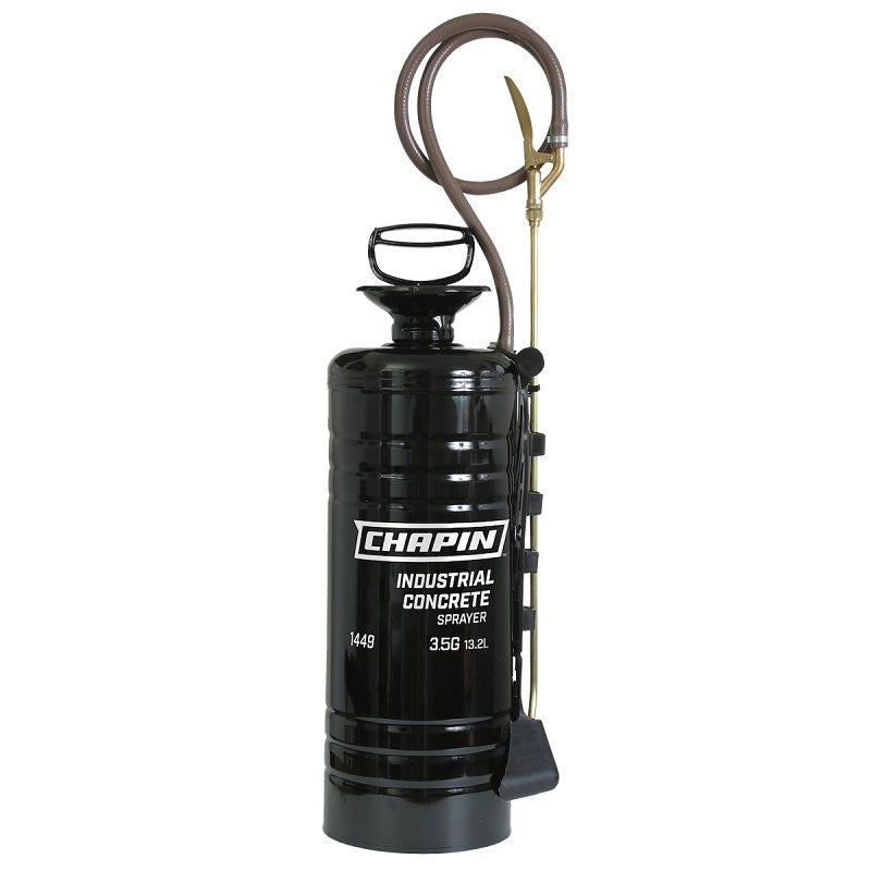 Chapin 1449 Compression Sprayer, 3.5 gal Tank, Steel Tank, 48 in L Hose, Black