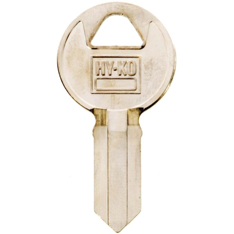 Hy-Ko 11010IL1 Key Blank, Brass, Nickel, For: Illinois Cabinet, House Locks and Padlocks, IL1 Key Number (Pack of 10)