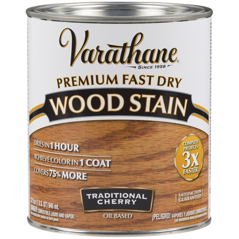 Varathane 262008 Wood Stain, Traditional Cherry, Liquid, 1 qt, Can (Pack of 2)