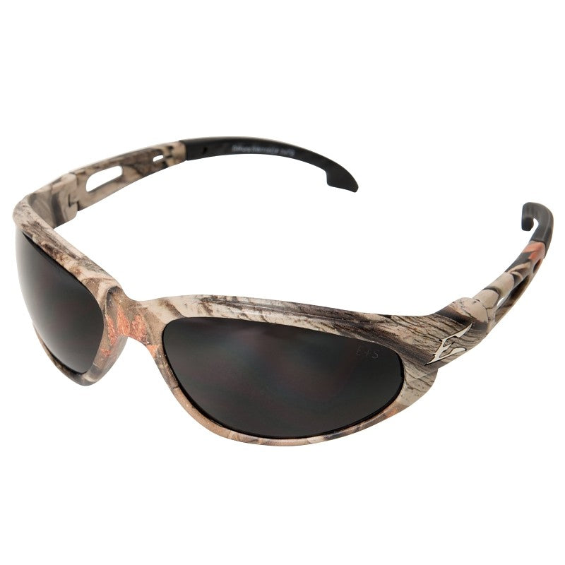 Edge SW116CF Non-Polarized Safety Glasses, Smoke Lens, Black Frame, Unisex, Polycarbonate Lens, Full Frame