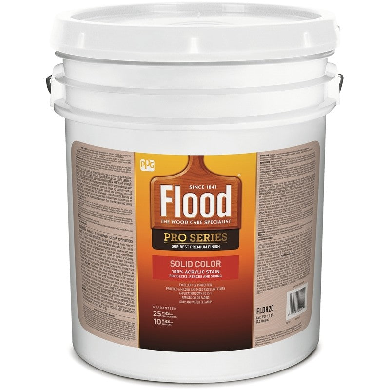 Flood FLD822-05 Wood Stain, Liquid, 5 gal