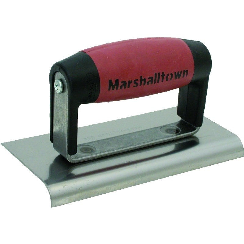 Marshalltown DuraSoft Series 36D Hand Edger, 6 in L Blade, 3 in W Blade, HCS Blade, 1/2 in Lip, 3/8 in Lip Radius