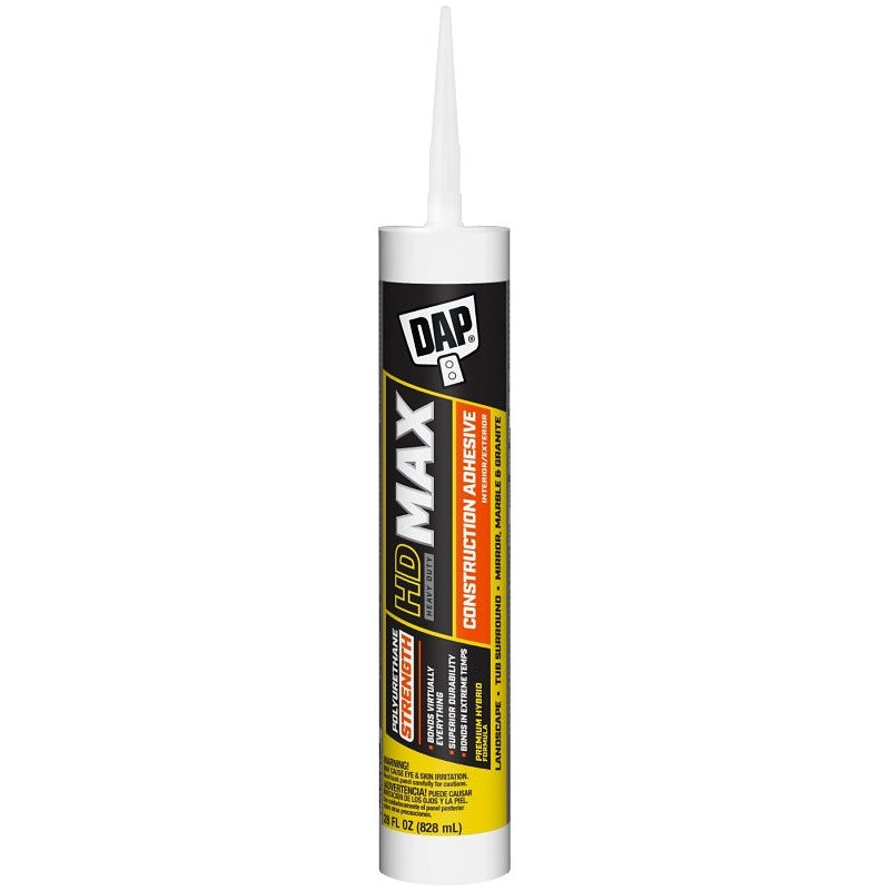 DAP 27512 Heavy-Duty Adhesive, White, 28 oz