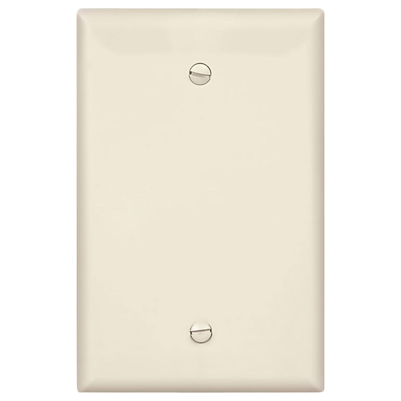 Eaton Wiring Devices PJ13LA Blank Wallplate, 4.87 in L, 3.13 in W, 0.08 in Thick, 1 -Gang, Polycarbonate
