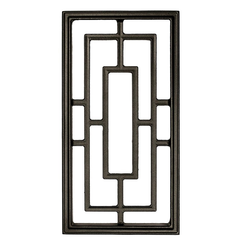 INSERT GATE RECT AL BLK 9X17IN