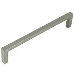 Laurey Cosmopolitan Series 73128 Cabinet Pull, 131 mm L Handle, 33 mm H Handle, Zinc, Satin Nickel