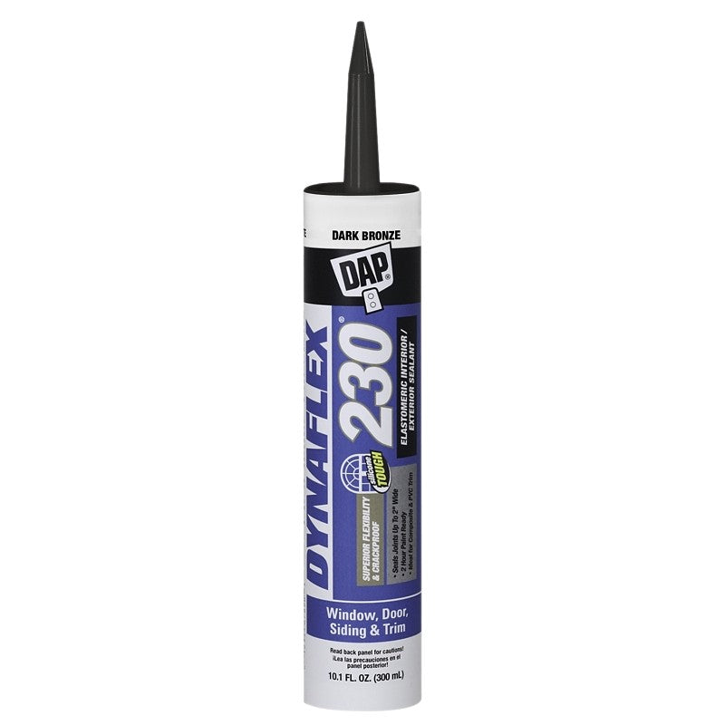 DAP 18420 Premium Sealant, Dark Bronze, 1 day Curing, 40 to 100 deg F, 10.1 oz Cartridge (Pack of 12)
