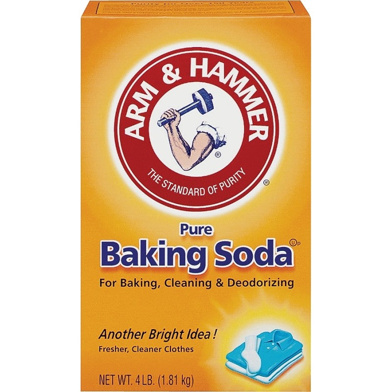 Arm & Hammer 01170 Baking Soda, 4 lb, Box (Pack of 6)
