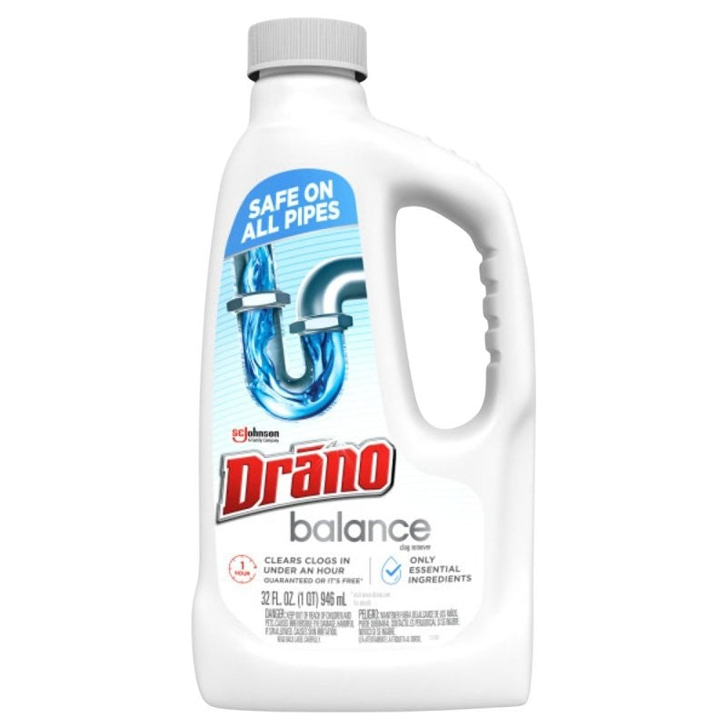 Drano Balance 432 Clog Remover, Gel, 32 oz Bottle (Pack of 12)