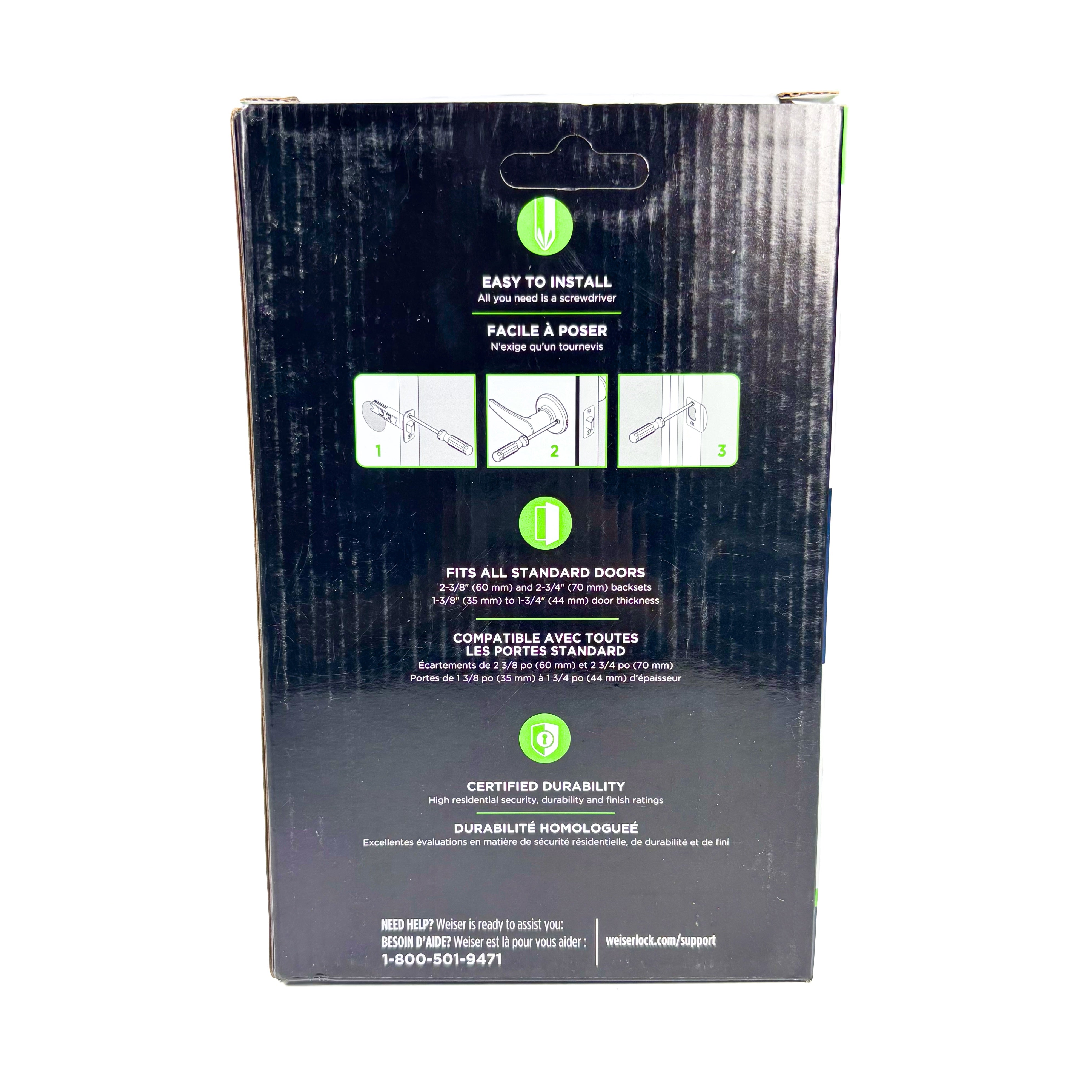 Hall and Closet Passage Leverset Toluca Venetian Bronze