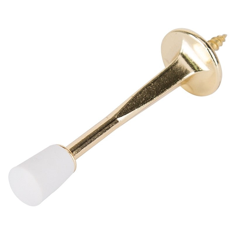 ProSource H20-Z020C-PS Heavy-Duty Rigid Door Stop, 15/16 in Dia Base, 3-1/8 in Projection, Die-Cast Zinc & Plastic