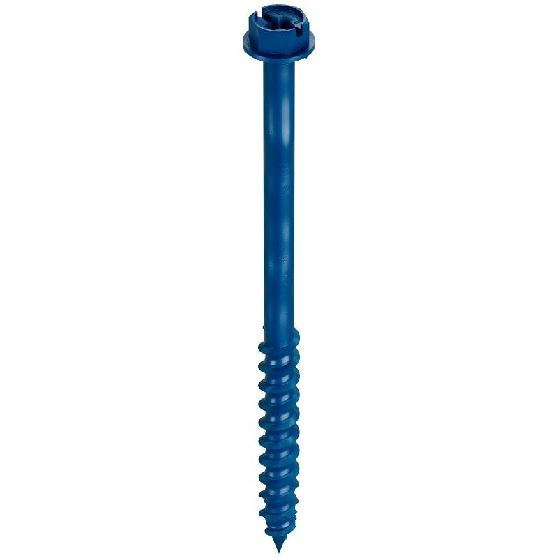 Simpson Strong-Tie Titen Turbo TNT25334HC75 Screw Anchor, 1/4 in Dia, 3-3/4 in L, Carbon Steel, Zinc Plated