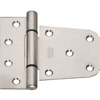Extra Heavy Gate T-Hinge 3-1/2 Inch Satin Stainless Steel
