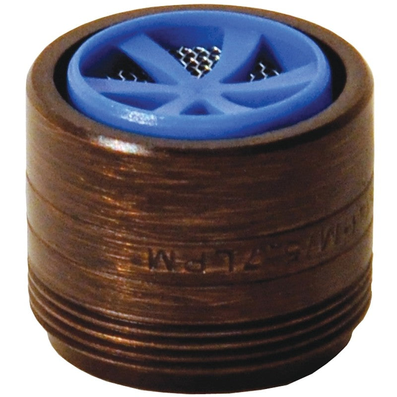 Danco 10479 Faucet Aerator, 15/16-27 x 55/64-27 Male x Female Thread, Brass, Oil Rubbed Bronze, 1.5 gpm