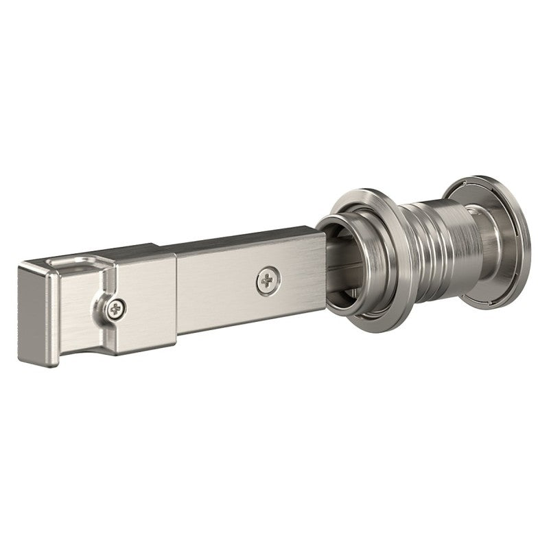 National Hardware N700-151 Barn Door Lock, Satin Nickel, Steel/Zinc, 1-11/16 in Dia Knob