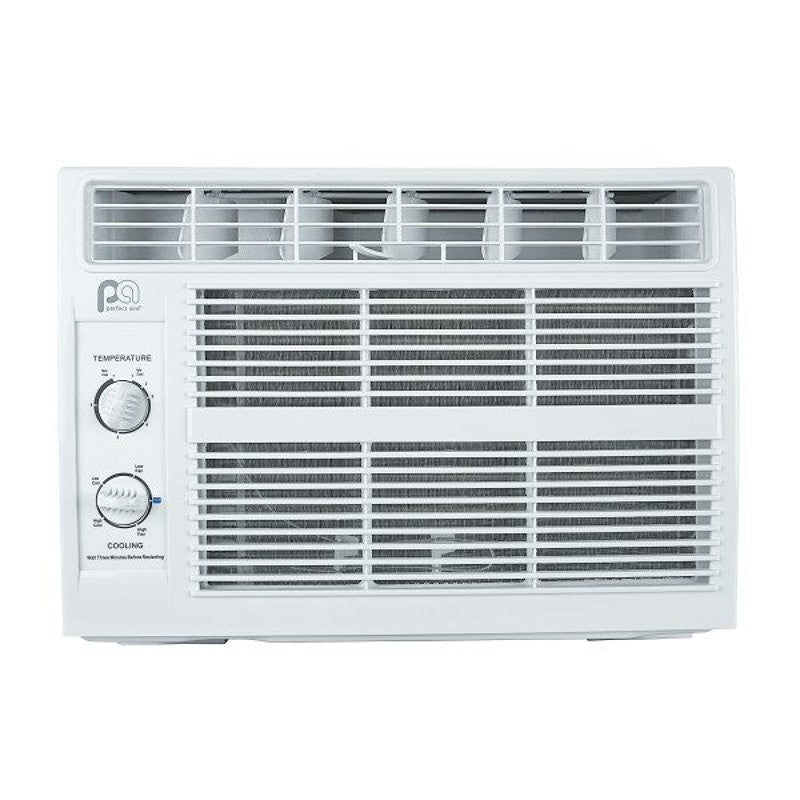Perfect Aire 5PMC5000 Air Conditioner, 115 V, 5000 Btu Cooling, 100 to 150 sq-ft Coverage Area, Mechanical Control