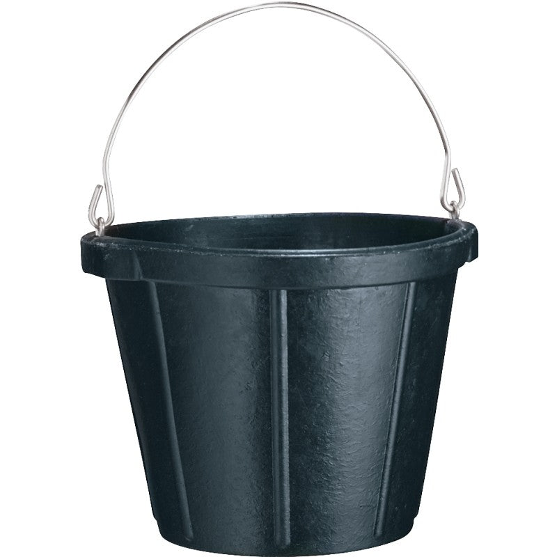 Fortex-Fortiflex N200-10 Rubber Pail, 10 qt Volume, Rubber, Black