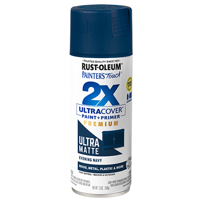Rust-Oleum 331183 Spray Paint, Matte, Evening Navy, 12 oz, Can