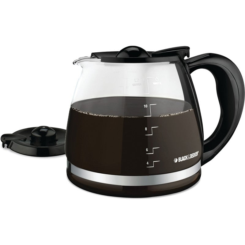Black+Decker GC3000B Replacement Carafe, Glass, Black