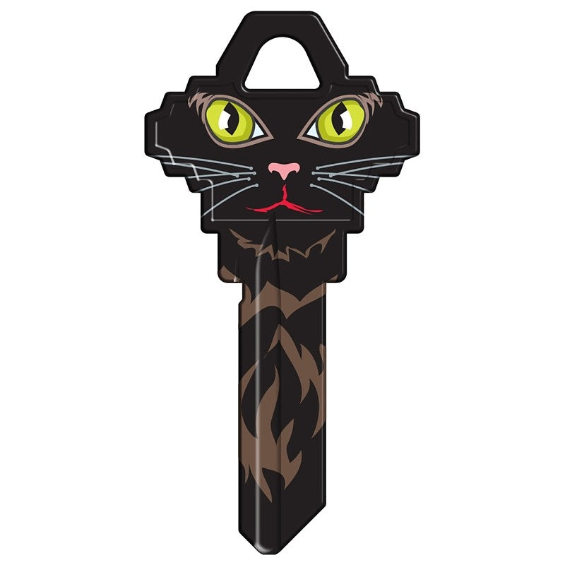 Hy-Ko 16005SC1-37 Key Blank, Cat Face, Brass, For: Schlage SC1 Keyways, SC1 Key Number (Pack of 5)