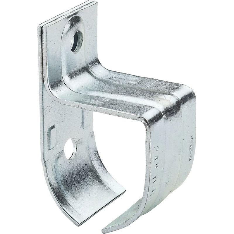 National Hardware N100-006 Round Rail Bracket, 2-13/16 in W x 2 in D x 4-5/16 in H Dimensions, Steel, Zinc (Pack of 10)