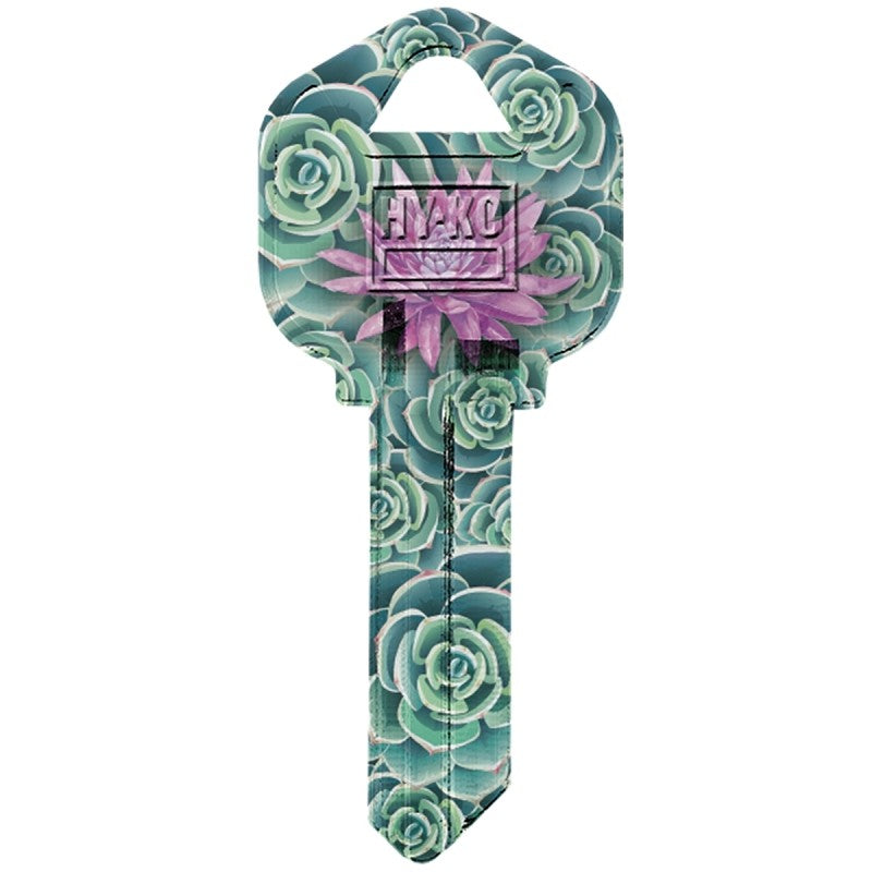Hy-Ko 16010KW1-40 Key Blank, Green Leaves, Brass, Nickel-Plated, For: Kwikset KW1 Keyways, KW1 Key Number (Pack of 10)