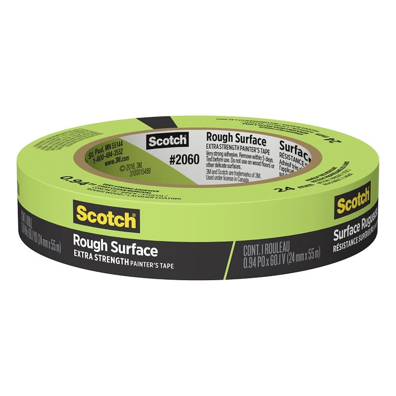 ScotchBlue 2060-24AP Painter's Tape, 60.1 yd L, 0.94 in W, Green