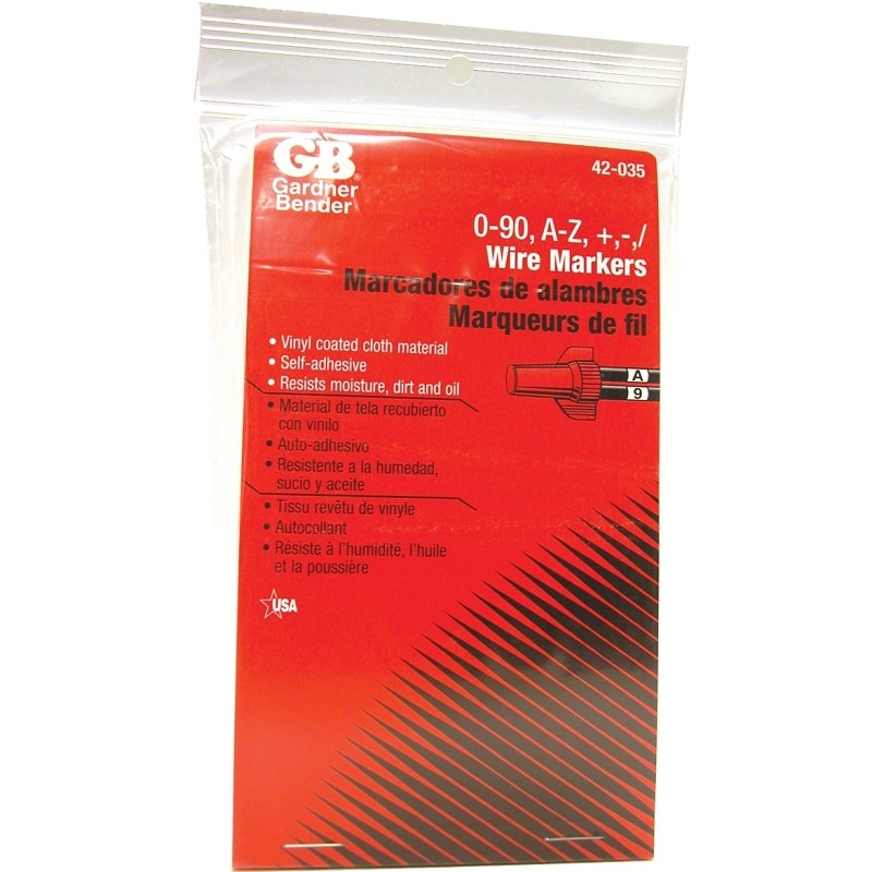 Gardner Bender 42-035 Pocket-Sized Wire Markers Booklet