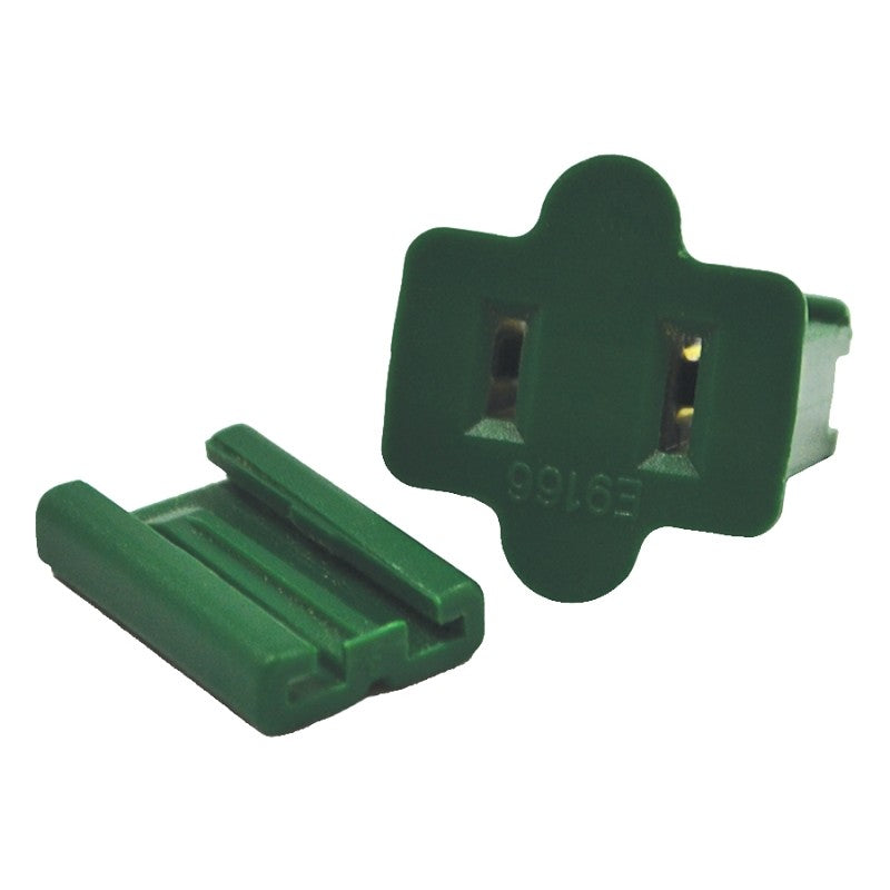Hometown Holidays ZPLG-F Slide Plug, Female, Green, For: C7 and C9 18 AWG SPT-1 Cord