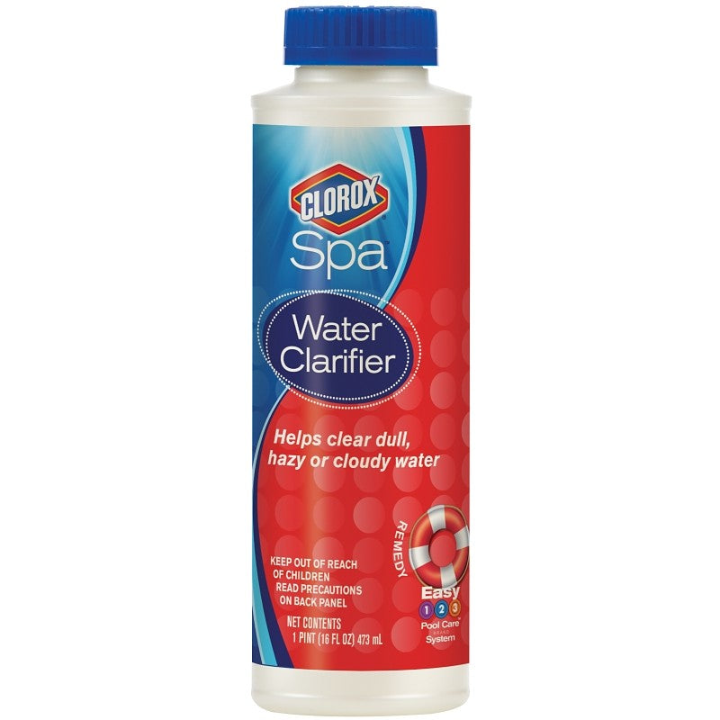 Clorox Spa 59016CSP Water Clarifier, 16 oz, Liquid, Almond, Blue (Pack of 6)